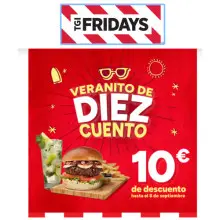 10€ descuento Establecimientos Fridays (Min 30€)