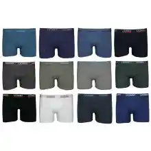 Pack de 12 Uds Underwear CALZONCILLOS BOXER UOMO,(Se envía en colores aleatorios)