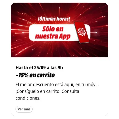 -15% en APP Mediamarkt