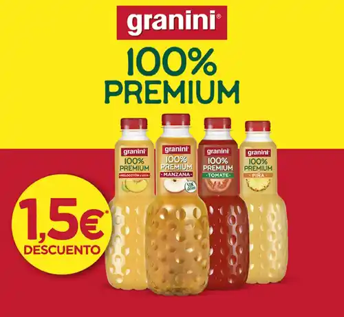 1,5€ de descuento  zumos Granini Premium (Reembolso)