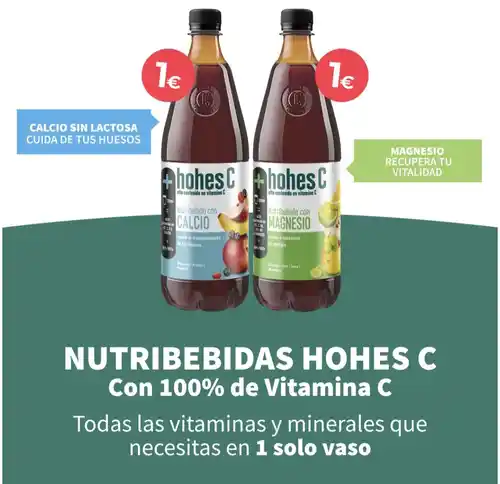 1€ de descuento para zumos HOHES C (Reembolso)