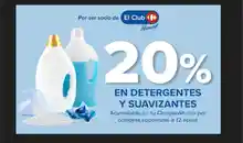 Cupón 20% de descuento en detergentes y suavizantes en tu APP de Carrefour