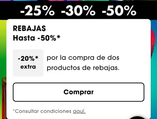 20% extra por la compra de dos productos en Sephora