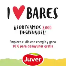 2.000 premios de 10€ con Juver Desayunos (Sorteo por compra)