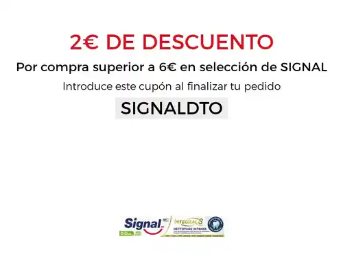 2€ DE DESCUENTO Por compra superior a 6€ en selección de SIGNAL