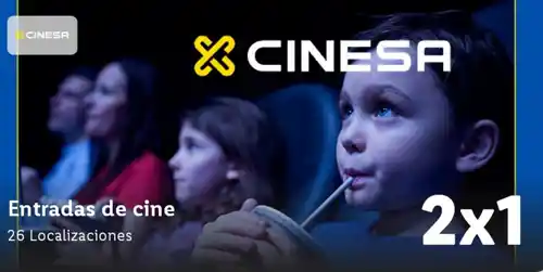 2x1 en entradas de cine Cinesa gracias a Lidl