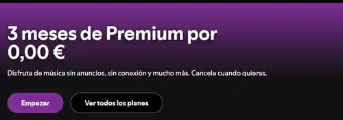 3 Meses de Spotify Premium gratis (Solo nuevos usuarios)
