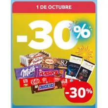 30% de descuento en chocolate (Carrefour 01/10)