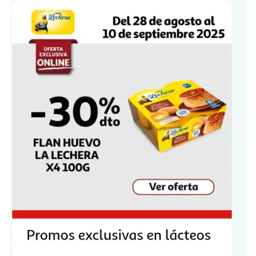 -30% en flan de huevo en ALCAMPO