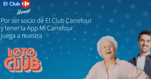 3.000 premios de 10€ en tu chequeahorro Carrefour con la nueva Loto Club (Sorteo por compra)
