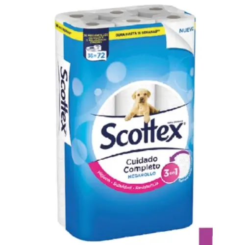 36 rollos scottex por 5€ solo este fin de semana en Carrefour