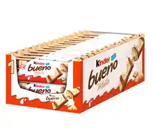 Kinder Bueno Chocolate 【PACK AHORRO】- Caja de 30 Unidades - 2 Barritas en Cada Unidad