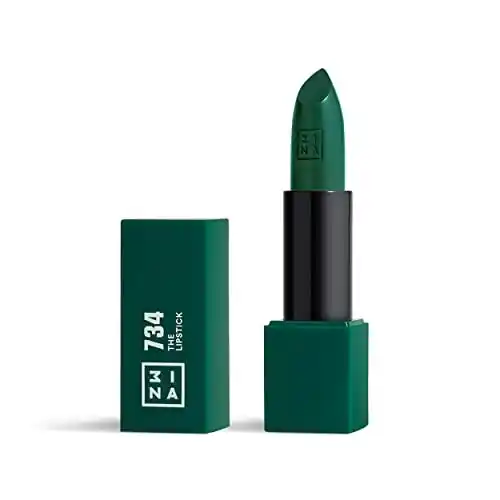 3INA MAKEUP - Verde Cremoso - Barra de Labios Mate con Vitamina E y Manteca de Karité de Alta Pigmentación