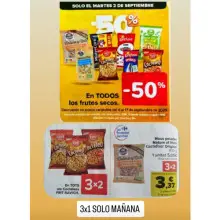 3x1 en Cocteleo Frit Ravich y nueces 400gr Carrefour (solo 2/9)