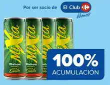 4 latas de mixta gratis en Carrefour