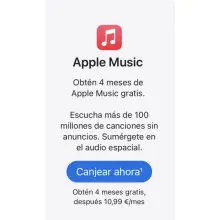 4 MESES de APPLE MUSIC y más servicios de Apple