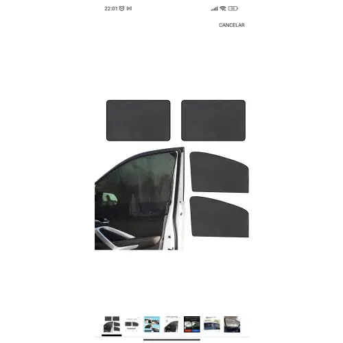 4 Piezas Parasol de Coche,Protector Sol Coche