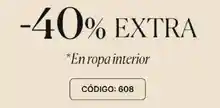 40% de descuento en ropa interior en Women's Secret.