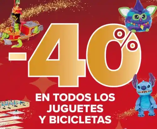 -40% en Cupón en Juguetes y Bicicletas en Carrefour