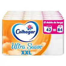 42 Rollos Colhogar Papel Higiénico Doble Ultra Suave XXL