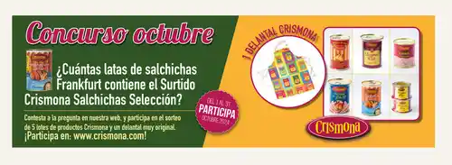 ¡5 lotes de productos Crismona y 5 delantales originales te esperan! (sorteos)