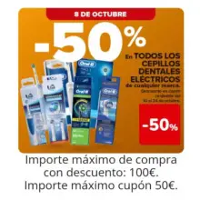 -50% En todos los cepillos dentales eléctricos | Carrefour