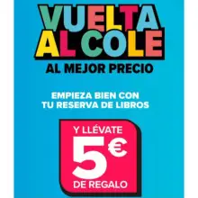 5€ de regalo al reservar tus libros de texto en Carrefour