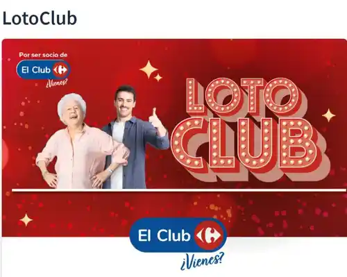 5.000 premios de 10€ en tu chequeahorro Carrefour con la nueva Loto Club (Sorteo por compra)