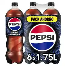 6x Pepsi Zero Azucar Botella 1.75L