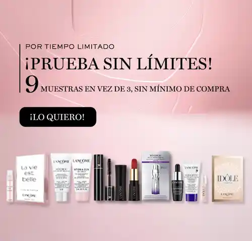 9 MUESTRAS AL COMPRAR (SIN MINIMO DE COMPRA)