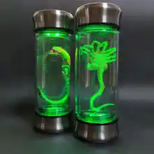 A L I E N - Tarro brillante con/sin LED para decoración del hogar, Chestbuster & Facehugger