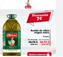 Aceite de Oliva Virgen Extra La Española descuento de 7 €