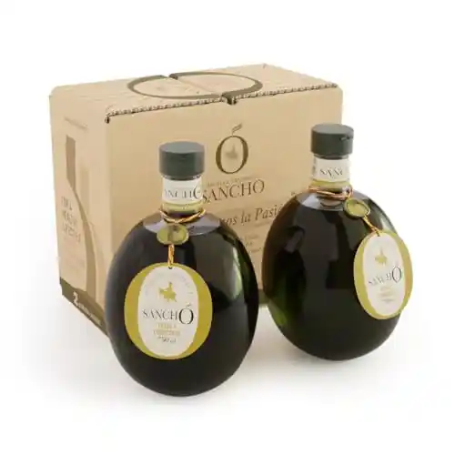 Aceite de Oliva Virgen Extra Sancho | Variedad Picual y Cornicabra - 1 Botella Pet (plástico alimentario) de 750ml | Calidad nutricional excepcional