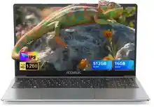 ACEMAGIC Ordenador portátil con Pantalla FHD de 16 Pulgadas, procesador Quad-Core N-95, hasta 3,4 GHz (Beat N5095), Ordenador portátil de 16 GB DDR4 de 512 GB SSD con Carcasa de Metal, Compatible con