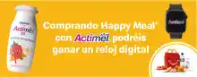 Actimel Regala 500 Smartwach por la compra de un Happy Meal (Sorteo por compra)
