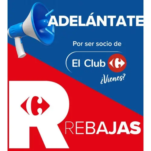 ¡Adelántate a las rebajas por ser socio del Club Carrefour!