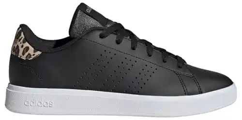 adidas Advantage Base 2.0 Shoes, Zapatos Mujer, Core Black/Core Black/Magic Beige, 38 2/3 EU
