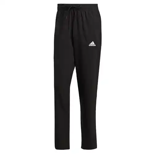 adidas Aeroready Essentials Stanford Open Hem Embroidered Small Logo Pants, Pantalones de chándal Hombre, Black, L