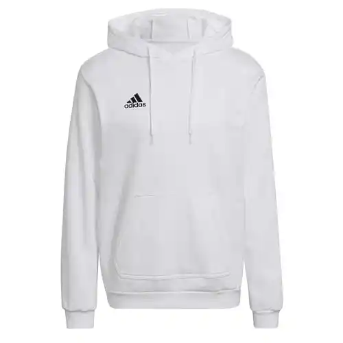 adidas Ent22 Hoody Sudadera con capucha, White/Black, M Hombre