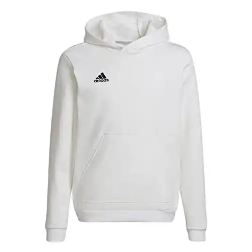 adidas Ent22 Hoody Y Sudadera con capucha, White/Black, 5-6 años Unisex niños