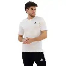 adidas Essentials Single Jersey Embroidered Small Logo T-shirt Camiseta, Blanco, XS Hombre