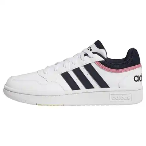 adidas Hoops 3.0 Low Classic Shoes, Zapatillas Mujer, Ftwr White Legend Ink Wonder White, 39 1/3 EU