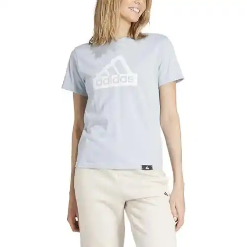 adidas Mujer Modern Essentials Graphic tee, Wonder Blue, S
