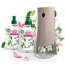 Air Wick Spray Automático Sin Aerosol, Ambientador Hogar Fragancia Flor de Jazmín - 1 Aparato + 2 Recambios