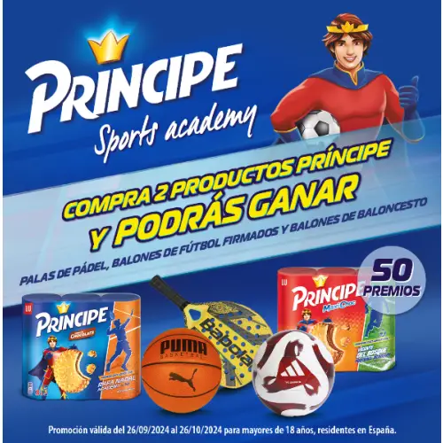 Gana Balones o Palas de Pádel Príncipe en Alcampo (Sorteo por compra)