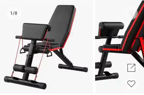 BANCO ABDOMINAL ALLINLIFE, REGULABLE, MULTIFUNCIONAL PARA MUSCULACIÓN, GIMNASIO EN CASA