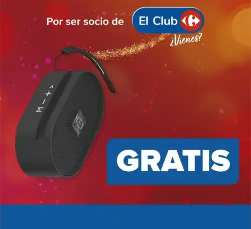 Altavoz GRATIS en Carrefour (Compras sup a 50€)