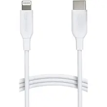 Amazon Basics - Cable USB-2.0 tipo C a Lightning (certificado MFi), 1.8 m, color blanco