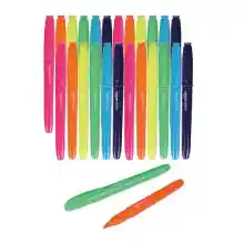 Amazon Basics Subrayadores de vivos, 24 unidad, Paquete de 1, Colores surtidos