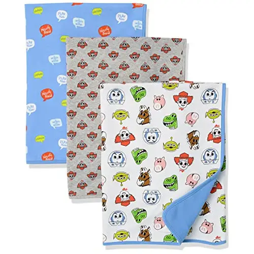 Amazon Essentials Disney | Marvel | Star Wars Mantas Niño, Pack de 3, Paquete de 3 Toy Story Play Nice, Talla única